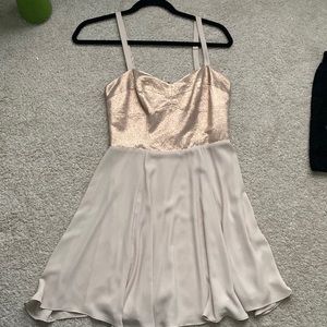 Gold homecoming dress